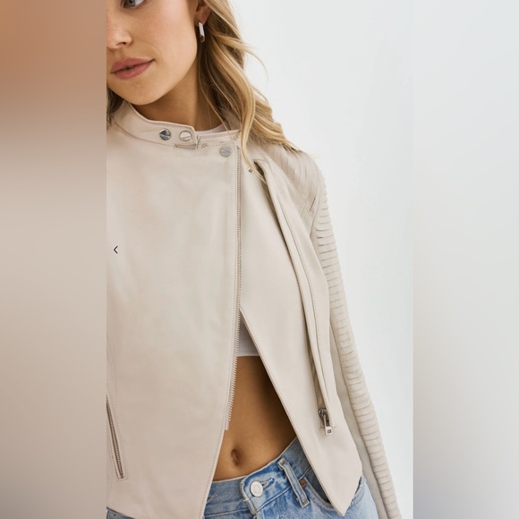 Lamarque Azra Bone Leather Jacket S - Picture 6 of 16